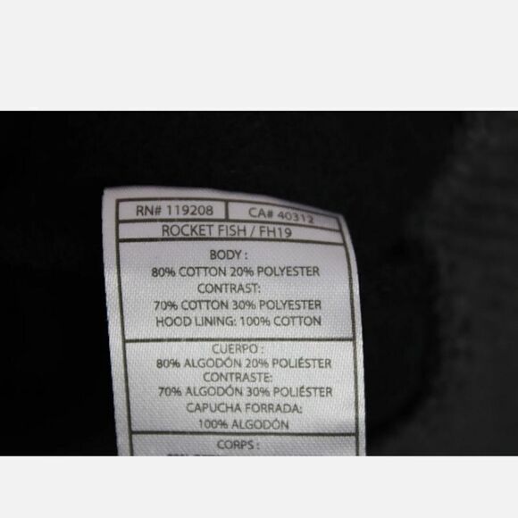 MITCHELL & NESS SIZE S HOUSTON ROCKETS JACKET GRAY BLACK HOODED SNAP FRONT NEW - Picture 8 of 8